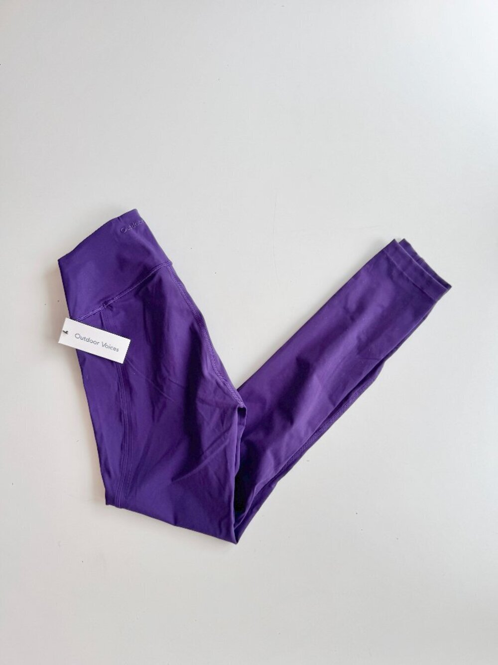 NWT OUTDOOR VOICES SuperForm Contour Concord Purple High Rise Leggings, Size S
